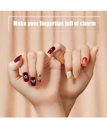 3D Nail Charms 2 Boxes Multi-Shape Aurora Bow Butterfly Bear Flower Nail Art Charms Nail Pearls Rhinestones Gems Nail Art Chains for Nail Art Decoration DIY Crafts (C) - Buy Online on SooperMarket.com