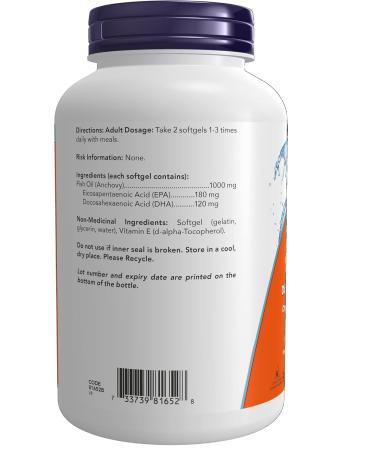 NOW Supplements Vitamin D3 2500 IU Softgels 500 Count & NOW Supplements Omega-3 1 000mg Softgels 200 Count - Buy Online on SooperMarket.com
