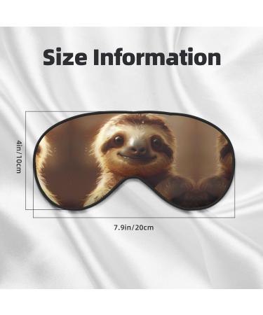 SSIMOO Adorable Sloth Sleep Mask - Adjustable Breathable Eye Mask for Comfortable Sleep | International Shipping Available - Buy Online on SooperMarket.com