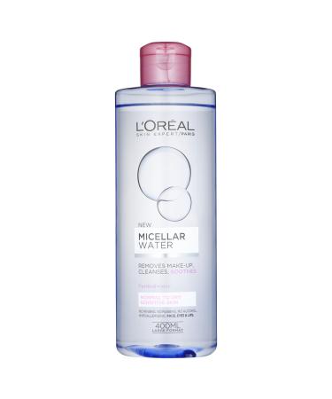 L'Oreal Paris Micellar Water Makeup Remover for Normal to Dry Skin 400 ml WHITE