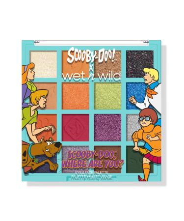 Wet n Wild Scooby-Doo Where are You 16-Shade Eye & Face Palette Richly-Pigmented with Mix of Mattes Sparkly Shimmer and Satin Finishes Buildable and Blendable