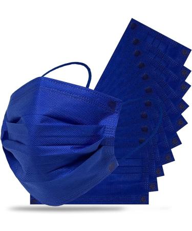 Everydayspecial Disposable Safety Mask 3 Layer Protection Face Mask for Adults 50 pcs (Sapphire Royal Blue)