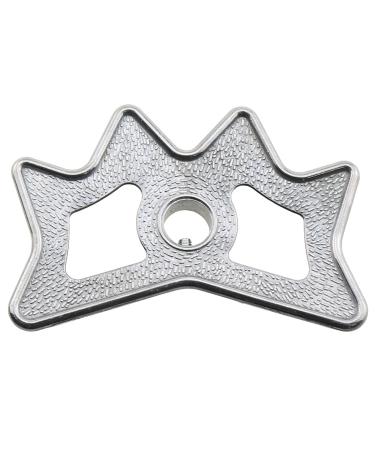 ZZHXSM Billiard Bridge Head Silver Tone Aluminum Alloy Billiards Cue Rack Bridge Head Non-Slip Billiards Snooker Pool Cue Rest Bridge Head Holder