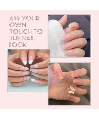 20Sheets-960Pcs French Manicure Nail Sticker French Nail Self-Adhesive Stickers DIY Nail Art Tool Accessories French Manicure Stencil in Half-Moon Shaped - Buy Online on SooperMarket.com