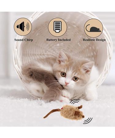 Vealind GiGwi Interactive Cat Toys: Auto Moving Mice with Lifelike Squeaky Sound - Coffee - Buy Online on SooperMarket.com