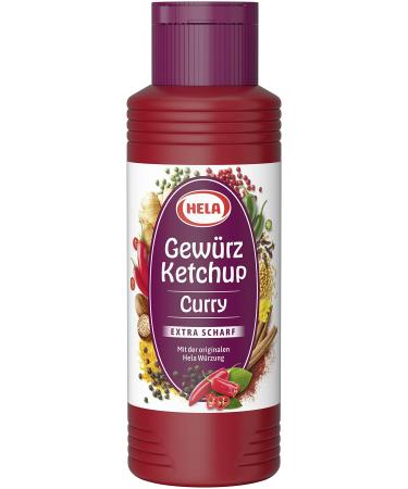 Hela Curry Spice Ketchup extra hot pack of 6 (6 x 348 g) 300 ml (pack of 6)