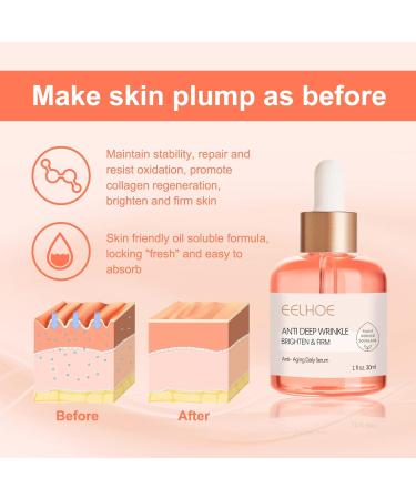 Advanced Deep Anti-Wrinkle Serum Pore Shrink Face Serum Hyaluronic Acid Moisturizing Nourish Essence Collagen Boost Anti-aging Serum - Buy Online on SooperMarket.com
