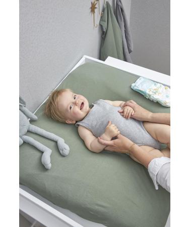 Meyco Changing Mat Cover - Baby Changing Cover 85x75cm - Basic Jersey in Forest Green - Soft & Stylish for Your Nursery - Buy Online on SooperMarket.com