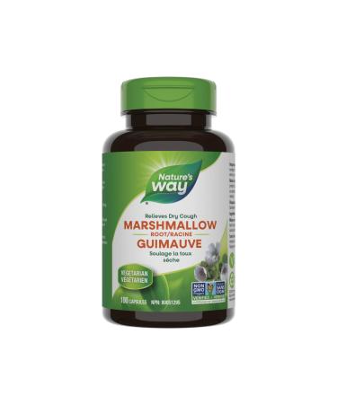 Nature s Way Marshmallow Root - Dry Cough Relief with Marshmallow Root - 100 Vegetarian Capsules
