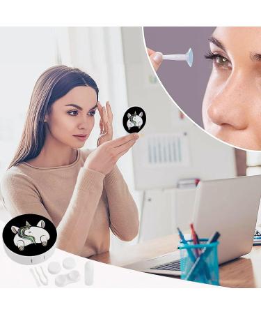 Unicorn Butt Contact Lens Travel Kit Portable Cute Contact Box with Mirror for Daily Outdoor - Buy Online on SooperMarket.com