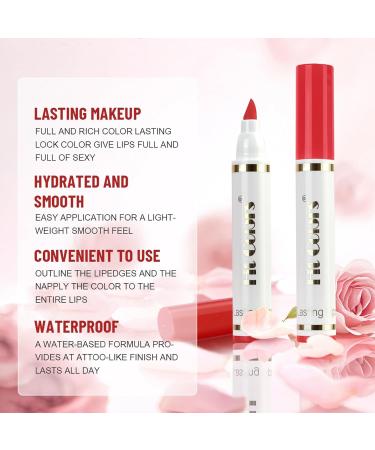 Buy 3 Colors Lip Stain Pen - Long Lasting Matte Lip Tint & Waterproof Lip Makeup | International Shipping Available - Buy Online on SooperMarket.com