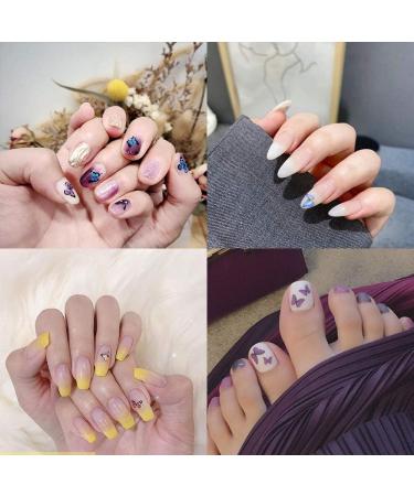 30 Sheets Butterfly Nail Art Stickers | Water Transfer Decals for Women | Manicure Tips Wraps Decorations Kit - Buy Online on SooperMarket.com
