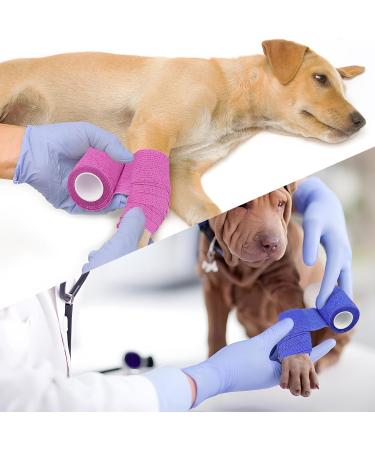 12 Roles Self-Adhesive Bandage | Cohesive Elastic Bandages for First Aid & Pet Care - 5cm x 4.5m | 12PCs - Buy Online on SooperMarket.com