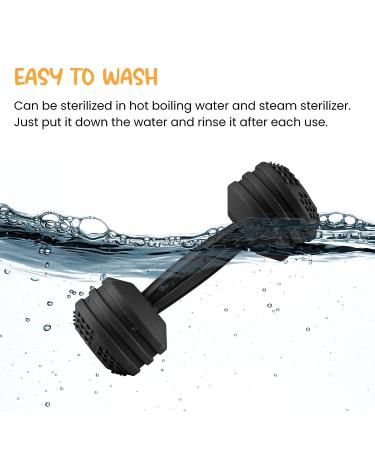 Silicone Baby Dumbbell Teether Weight Rattle Toy - Perfect Gift for Boys and Girls - Buy Online on SooperMarket.com