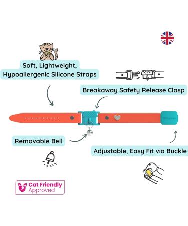 Shop Kittyrama Cats & Kittens Neck Bands - Vogue Featured Vet Approved Breakaway & Hypoallergenic Styles in Tangerine & More! - Buy Online on SooperMarket.com