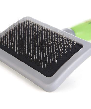 MOSER 2999-7075 Large Slicker Brush - Green | Premium Pet Grooming Tool for Dogs & Cats | Fast Worldwide Shipping - Buy Online on SooperMarket.com