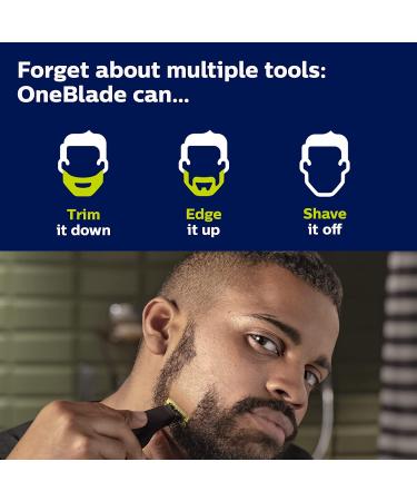 Philips Norelco OneBlade Pro QP653070 - Hybrid Trimmer & Shaver, Black - 2 Piece Set - Buy Online on SooperMarket.com