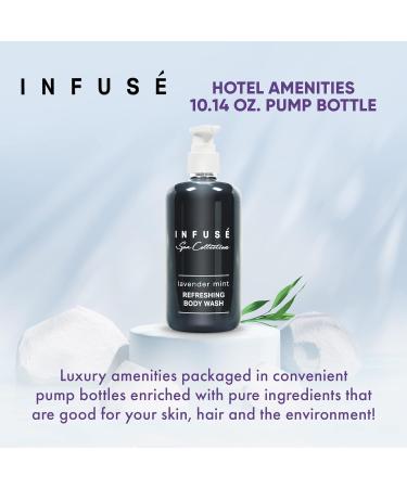 Terra Pure Infuse Lavender Mint Body Wash | Spa Collection Hotel Amenities | 10.14 oz Pump Bottle - Luxurious Single Bottle - Buy Online on SooperMarket.com