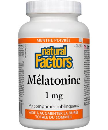 Natural Factors Melatonin 1 mg 90 Tabs 90 Count (Pack of 1) 1 mg - Buy Online on SooperMarket.com