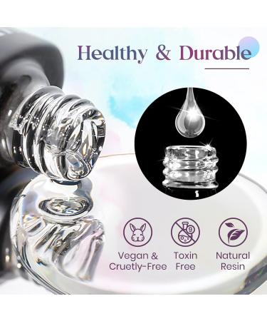 Buy MIZHSE Blooming Gel Nail Polish - Clear Soak Off UV LED Gel for Nail Art 10mL | International Shipping - Buy Online on SooperMarket.com