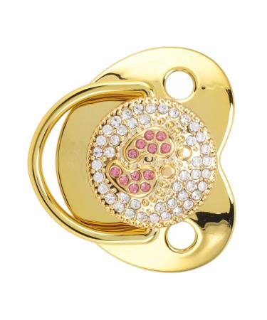 Bling Baby Pacifier - Anti-Static Gold Pacifier for Newborns & Toddlers (6-18 Months) - Perfect for Outdoor Use | Shop Now! - Buy Online on SooperMarket.com