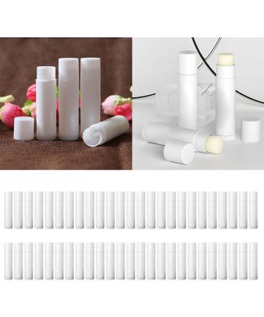 DIY Lip Balm Tubes 50pcs Empty Lipstick Containers 5g White Plastic Tubes For Lip Care Product Travel Friendly Lip Balm Containers - Buy Online on SooperMarket.com