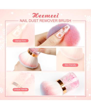 Nail Dust Brush - Pink Soft Remover for Acrylic Nails & Nail Art | Manicure Clean Up Tool - Buy Online on SooperMarket.com