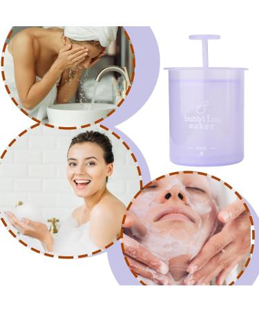 Foam Maker | Face Cleanser Foaming Bottle Bubble Foamer | Ergonomic Pump Facial Cleansing Tool Cleansing Foaming Maker for All Skin Types Purple - Buy Online on SooperMarket.com