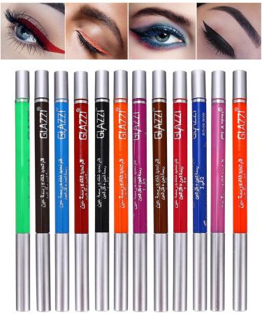 BELLIFFY 12 Pcs 1 Set Shadow Set Creative Eyeliners Waterproof Eyeliner Makeup Kit Colorful Plastic - Buy Online on SooperMarket.com