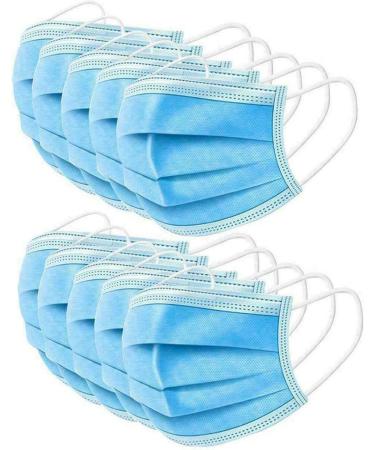 100 Pcs 3-Ply Cover Anti Dust Breathable Earloop Comfortable Sanitary Mouth Face Cover Professional Protection