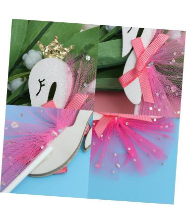 ibasenice Christmas Decor 6pcs Cake Toppers Food Decor De Bautizo Para Ni o Cake Decorations Wedding Party Christmas Food Picks Sticks Holidays Cupcake Picks Animal Gauze Skirt Beautiful - Buy Online on SooperMarket.com