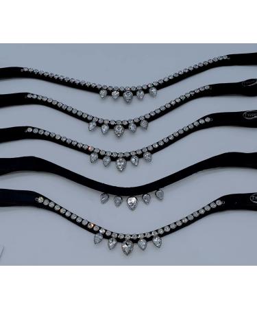 Tyssons Breeches Herring Band Drops Diadem - Luxury Leather Glitzer Strass Belt for Minishetty Shetty Pony & WB - Shop Internationally - Buy Online on SooperMarket.com