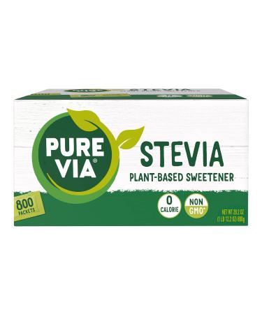 Pure Via Stevia Sweetener 28.2oz (800 packets) 800 Count (Pack of 1)