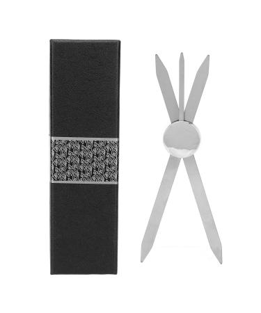Eybrowing template lineal 3-point positioning eye brew-up lineal stainless steel compass design eyebrow measuring tool for microblading silver
