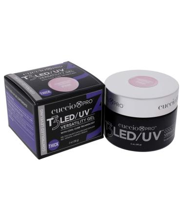 Cuccio Pro T3 LED/UV Pink Gel - 2 Oz | Controlled Leveling, Flexible, Strong Adhesion - Fast Cure - Buy Online on SooperMarket.com