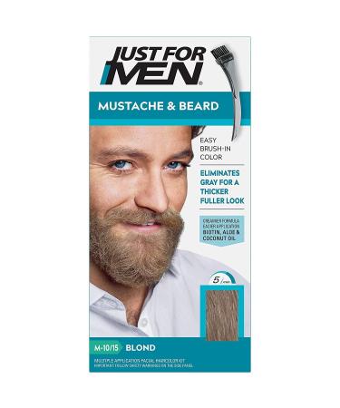JUST FOR MEN Mustache & Beard Brush-In Color Gel Blond M-10/15 1 Each (Pack of 2)