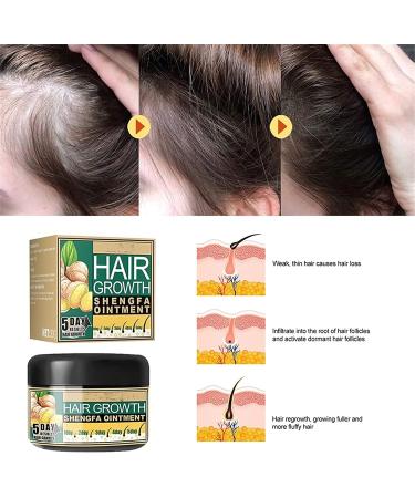 Endxedio Natural Ginger Serum Hair Growth Cream - Boost Moisturizing & Stimulate Hair Follicles for Unisex Hair Loss Treatment (2PCs) - Buy Online on SooperMarket.com