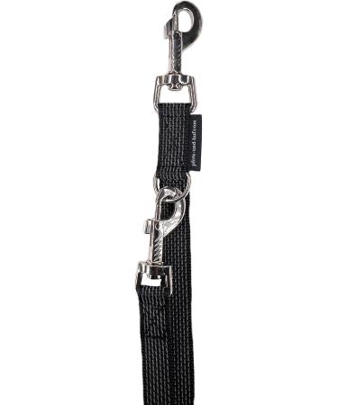 Adjustable Double Dog Leash for Medium & Large Dogs - 2.80m Black | Durable & Comfortable - Buy Online on SooperMarket.com