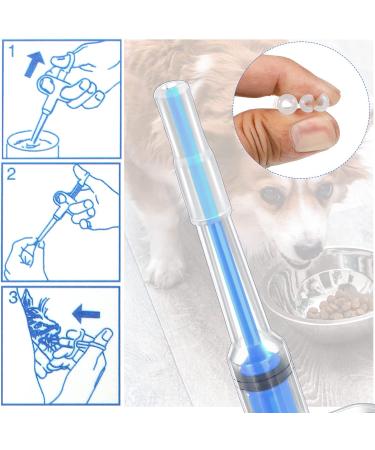 Nuanchu 4-Piece Pet Pill Shooter Kit - Dog & Cat Medicine Dispenser for Small Animals | Blue - Buy Online on SooperMarket.com