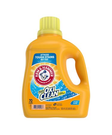 Arm & Hammer Liquid Laundry Concentrate Fresh Scent plus Oxiclean 122.5 Fl Oz Pack of 4 Fresh Scent 122.5 Fl Oz (Pack of 4)