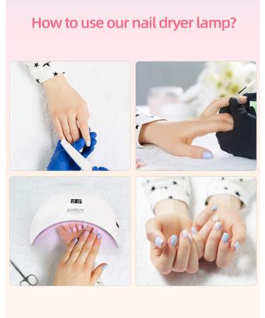 Buy SUNUV LED UV Nail Dryer - Fast & Efficient Gel Nail Lamp with Timer Infrared Sensor LCD Display | Perfect for Home & Salon Manicure/Pedicure - Ideal Valentine's Day Gift - Buy Online on SooperMarket.com