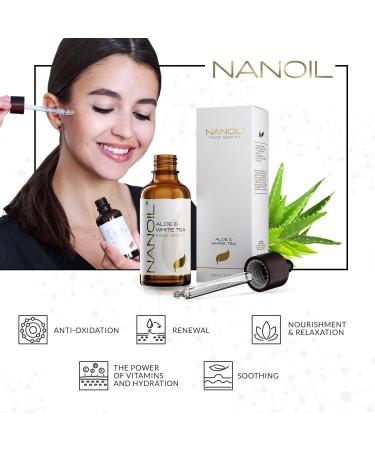 Aloe & White Tea Face Serum 50ml - Nourishing Revitalizing Age-Defying Skincare for Glowing Skin - Shop Internationally - Buy Online on SooperMarket.com