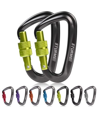Karabiner carabiner hook large with key rings 12 kn (1223kg) for securing pets swing outdoor camping hiking hammock
