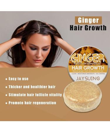 Ginger Hair Regrowth Shampoo Bar - 2PCS | For Thinning Hair & Loss | Natural Ginger Soap - Buy Online on SooperMarket.com
