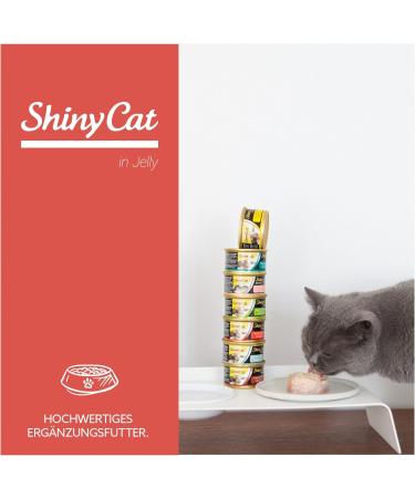 Gimcat Shinycat in Jelly Tuna & Salmon - Wet Cat Food with Taurine - 24 x 70g Cans - International Shipping - Buy Online on SooperMarket.com