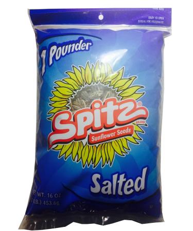 Spitz Sunflower Seeds, Salted 1 Pound Bag (Single) 1 Pound (Pack of 1)