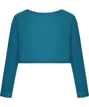 Bonny Billy Girls Knitted Cotton Bolero Shrug Cardigan - Dark Green (8-9 Years) - Buy Online on SooperMarket.com