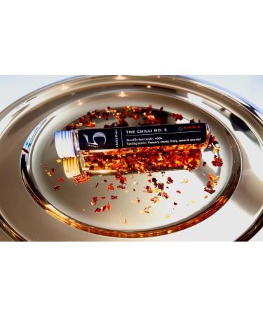Dried Chilli No. 5 Flakes - 15g Glass Tube by Chilli No. 5 - Buy Online on SooperMarket.com
