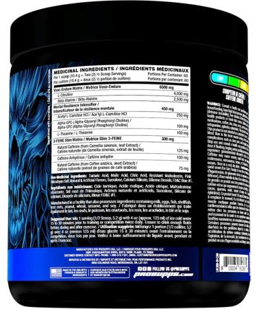 Hyde-Nightmare Pre-Workout Powder | Intense Energy Mental Focus Muscle Pump Pre-Workout | 4g L-Citrulline 2.5g Beta-Alanine 300mg Caffeine 100mg Alpha GPC | 60 Servings (Black N' Blueberry) Black N' Blueberry 60 Servings - Buy Online on SooperMarket.com