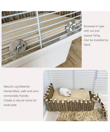 Topiky Hamster & Guinea Pig Toy - Nitangel Wooden House & Climbing Bridge Ideal Cage Accessories for Small Pets - Buy Online on SooperMarket.com